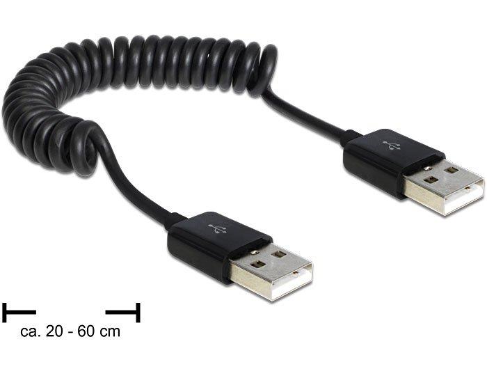 Image of 83239 USB Kabel 0,6 m USB 2.0 USB A Schwarz