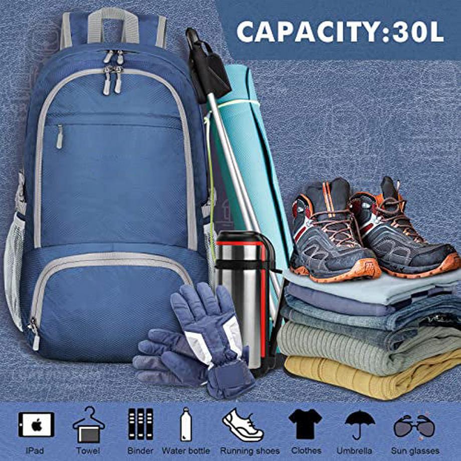 Only-bags.store Leichter faltbarer Packrucksack kleiner Wanderrucksack wasserdicht  