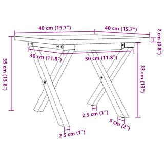 VidaXL tavolino da salotto Legno di pino  