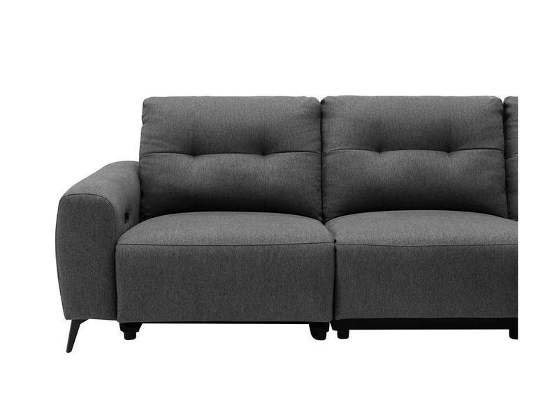 Vente-unique Relaxsofa Ecksofa Stoff Ecke Rechts NERUDA  