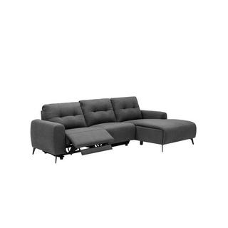 Vente-unique Relaxsofa Ecksofa Stoff Ecke Rechts NERUDA  