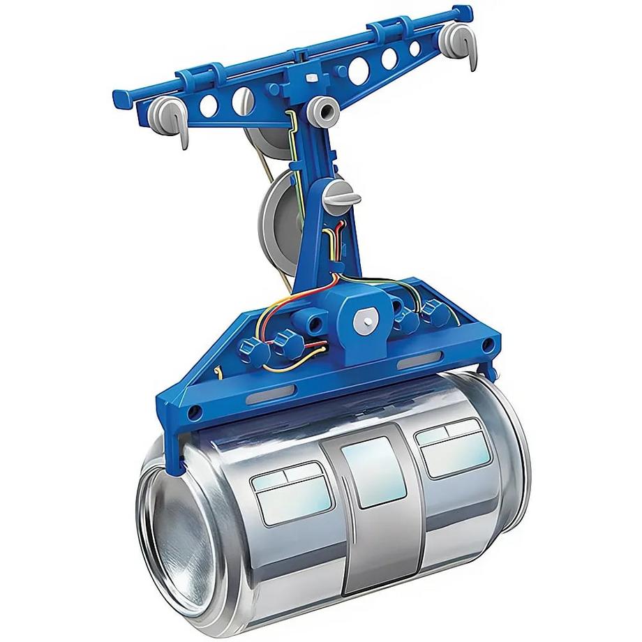 4M  DAM  KIDZROBOTIX: KABELBAN aus Weißblech 14cm, mit ausführlicher Anleitung, läuft mit 2x1,5V AAA-Batterien (ht enthalten), Karton 24x16,5x6cm, 8+ 