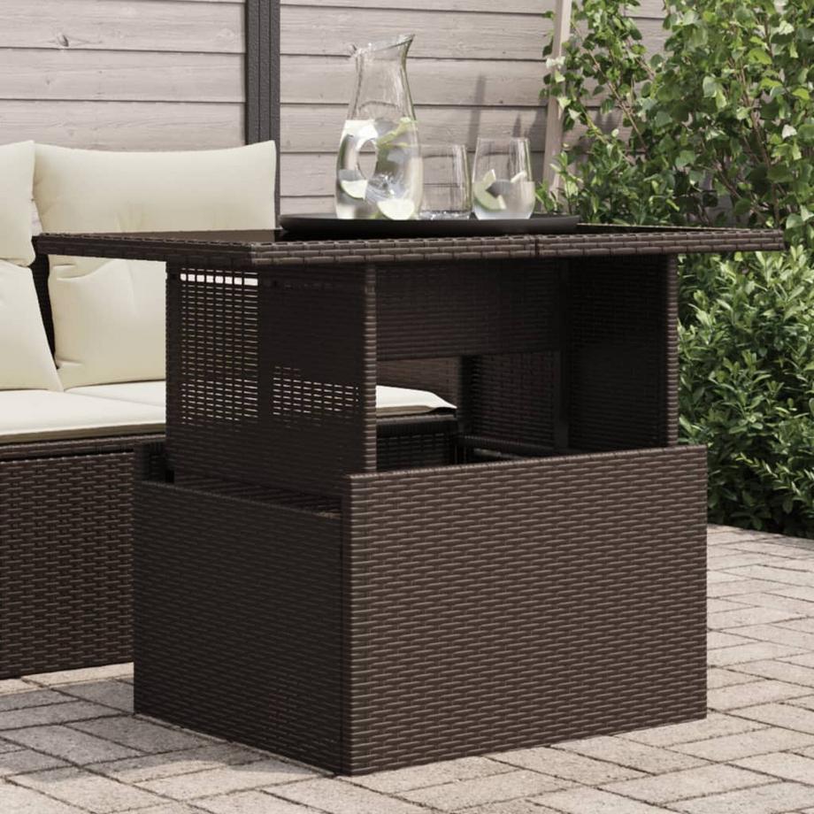 VidaXL Gartentisch poly-rattan  