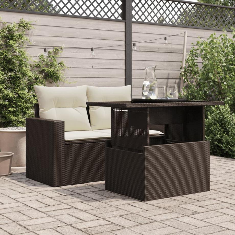 VidaXL Gartentisch poly-rattan  