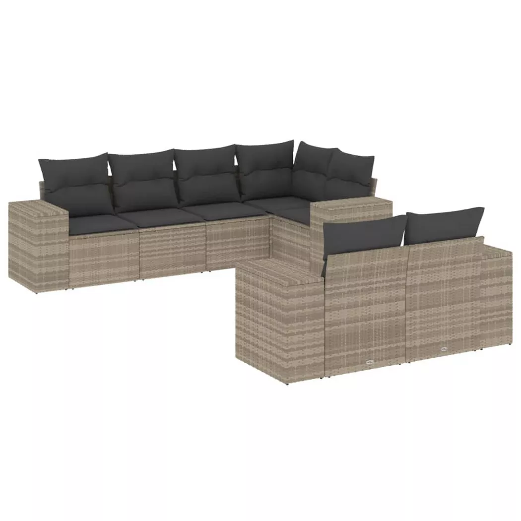VidaXL - Ensemble de canapés de jardin rotin synthétique, One Size, Gris