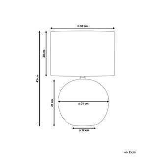 Beliani Lampada da tavolo en Ceramica Moderno AREOSO  