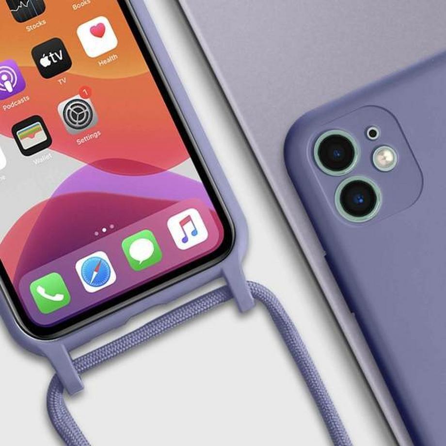 Avizar  Coque cordon iPhone 11 Lavande 