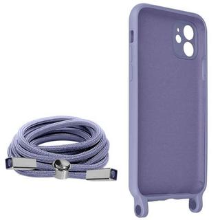 Avizar  Cover con Cordino iPhone 11 Viola 