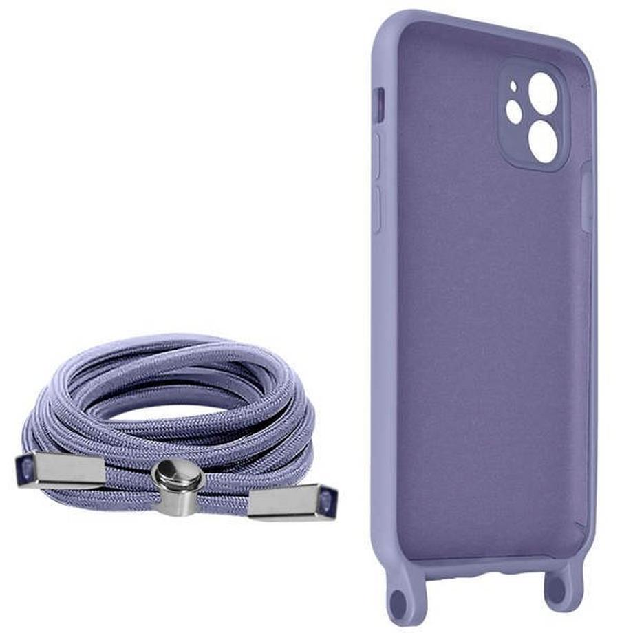 Avizar  Coque cordon iPhone 11 Lavande 