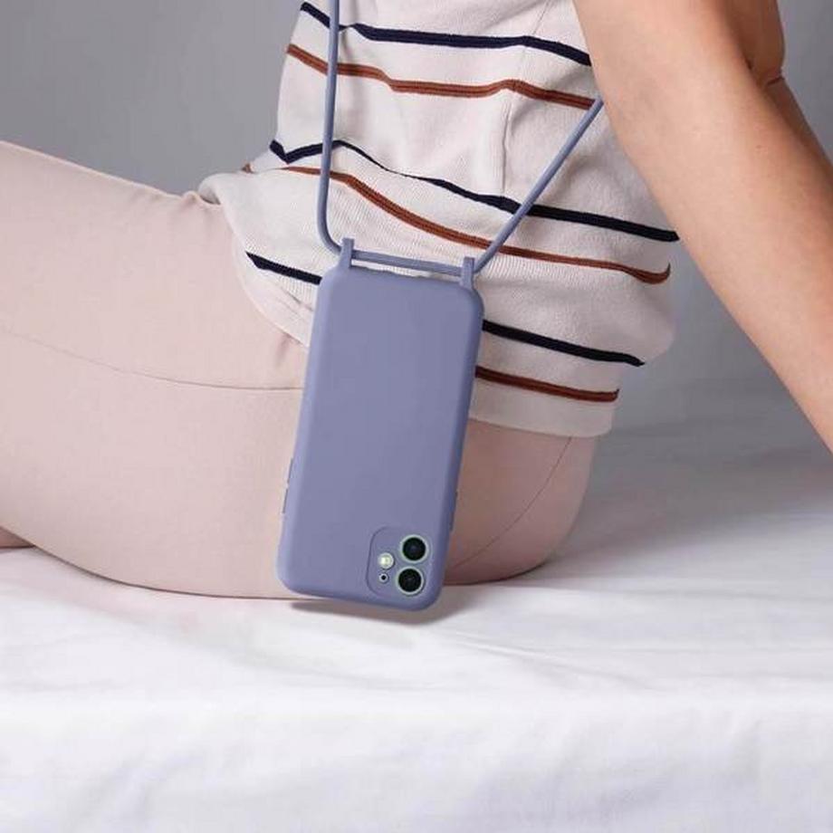 Avizar  Coque cordon iPhone 11 Lavande 