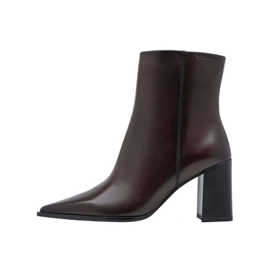 Tamaris Spitz zulaufende Stiefelette mit Blockabsatz  