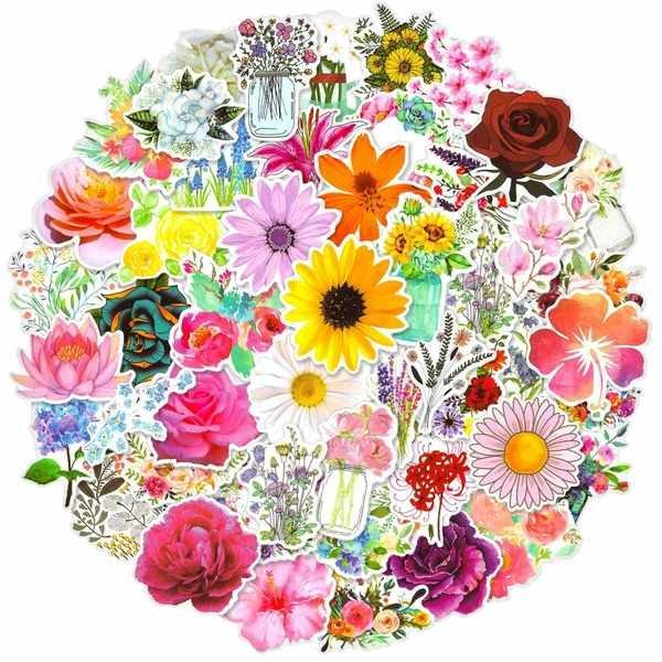 Image of Packung Aufkleber - Flowers Packung Aufkleber - Flowers