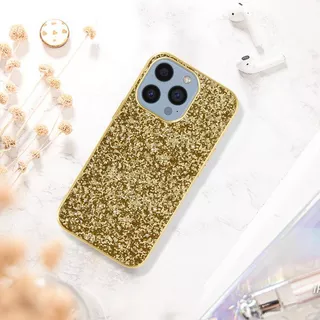 Avizar  Glitter Hülle iPhone 13 Pro Gold 