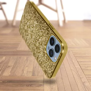 Avizar  Glitter Hülle iPhone 13 Pro Gold 