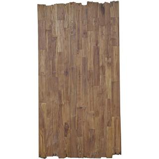 mutoni Tavolo 160x90 cm - teak naturale riciclato - metallo marrone antico  