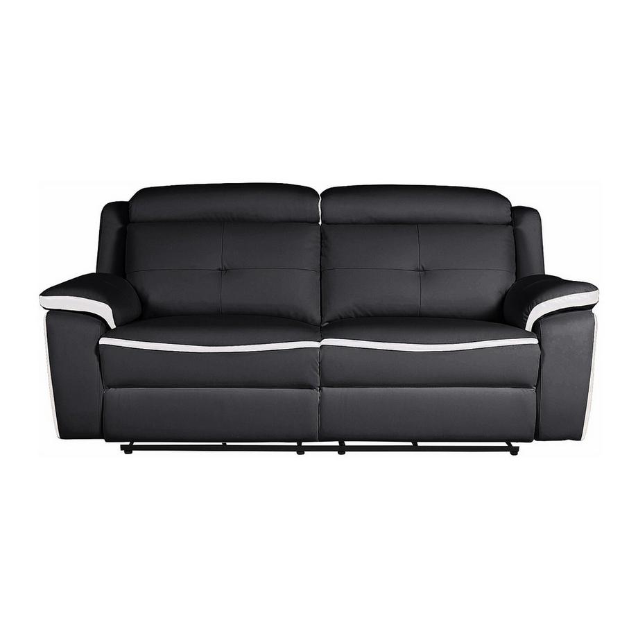 Vente-unique Relaxsofagarnitur Leder elektrisch 3+1 ANGELIQUE  