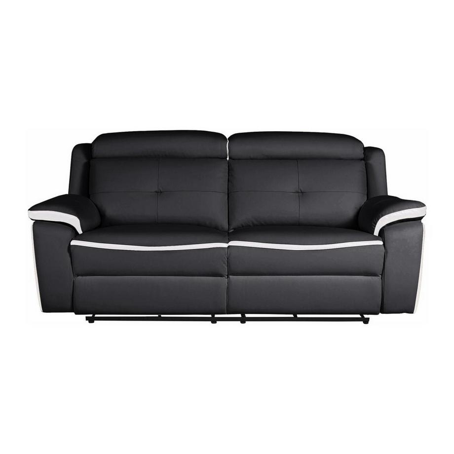 Vente-unique Relaxsofagarnitur Leder elektrisch 3+1 ANGELIQUE  