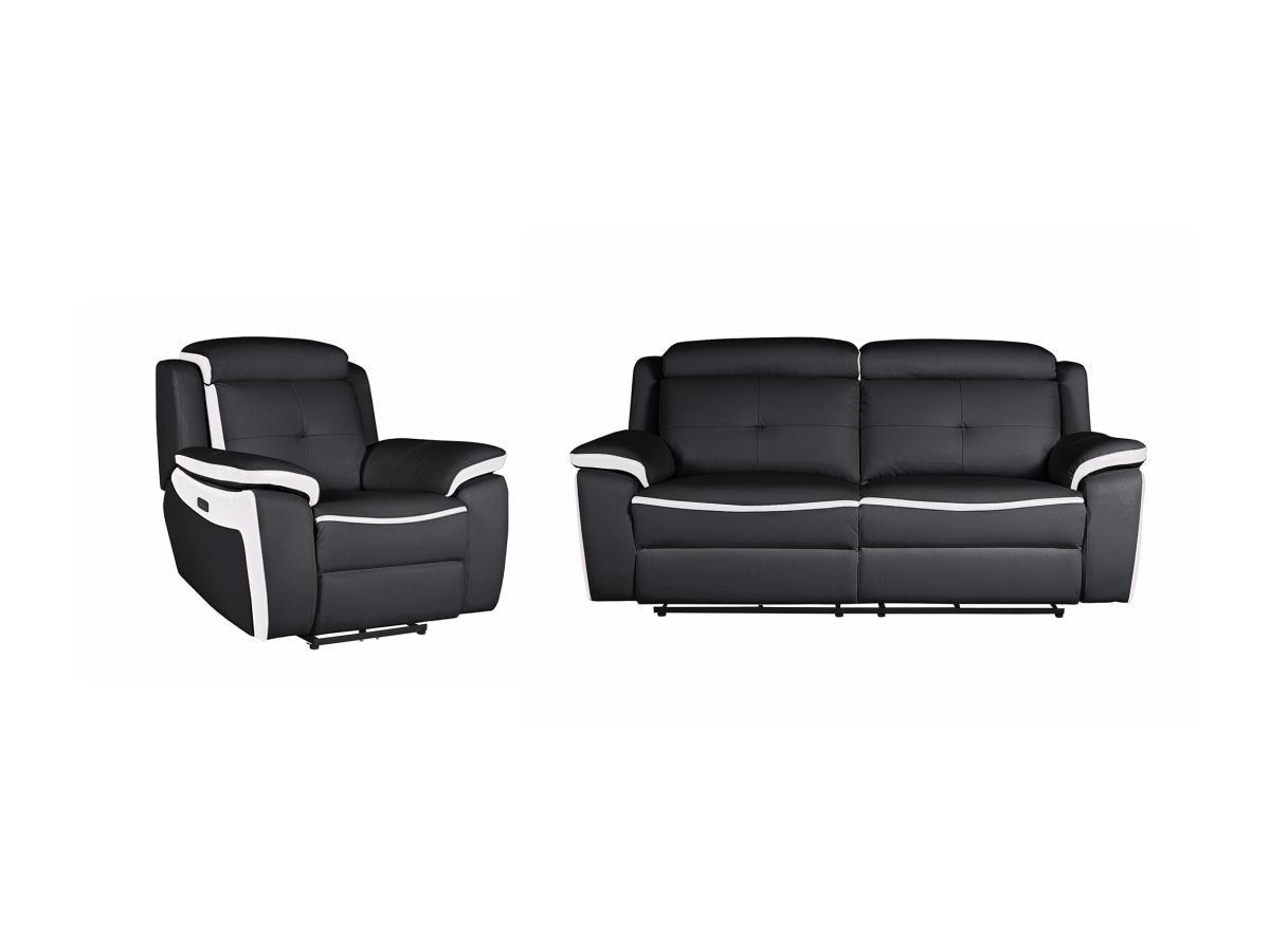 Image of Relaxsofagarnitur Leder elektrisch 3+1 ANGELIQUE Relaxsofagarnitur Leder elektrisch 3+1 ANGELIQUE