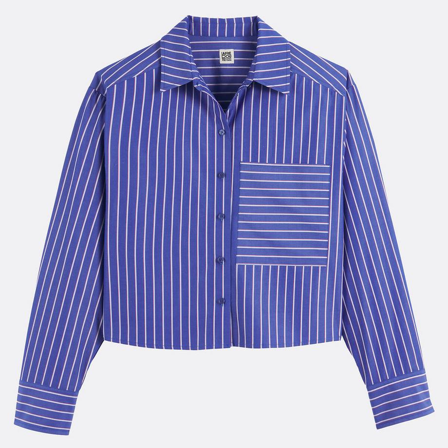 La Redoute Collections Kurzes Gestreiftes Langarmhemd  