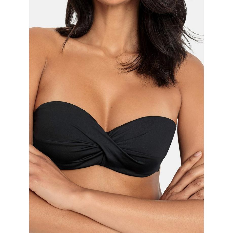 LASCANA Simple Bandeau Halterneck Top Costume da Bagno  