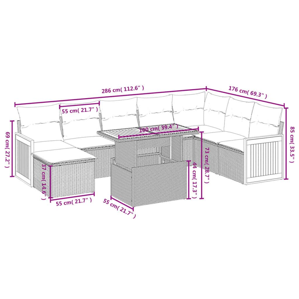 VidaXL Garten sofagarnitur poly-rattan  