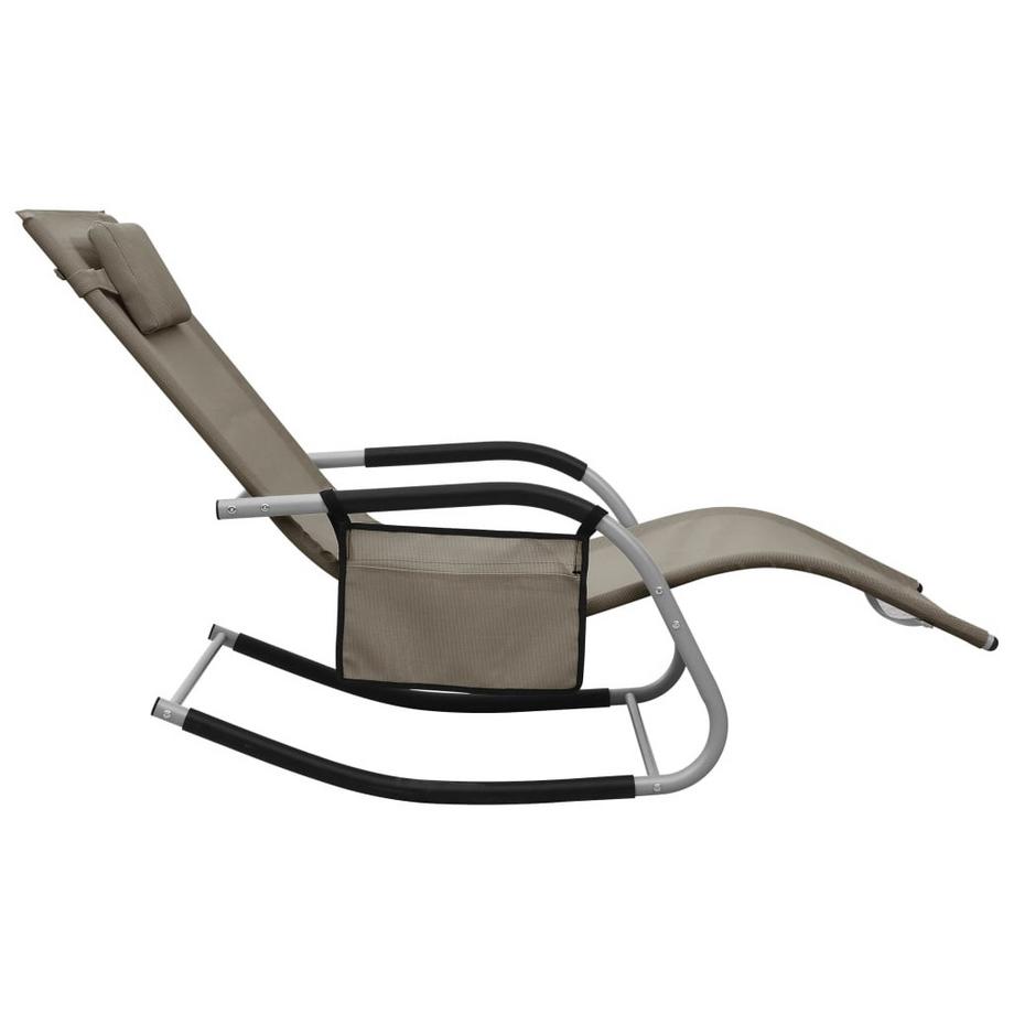 VidaXL Chaise longue tissu  