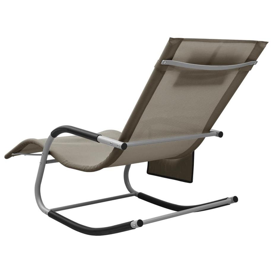 VidaXL Chaise longue tissu  