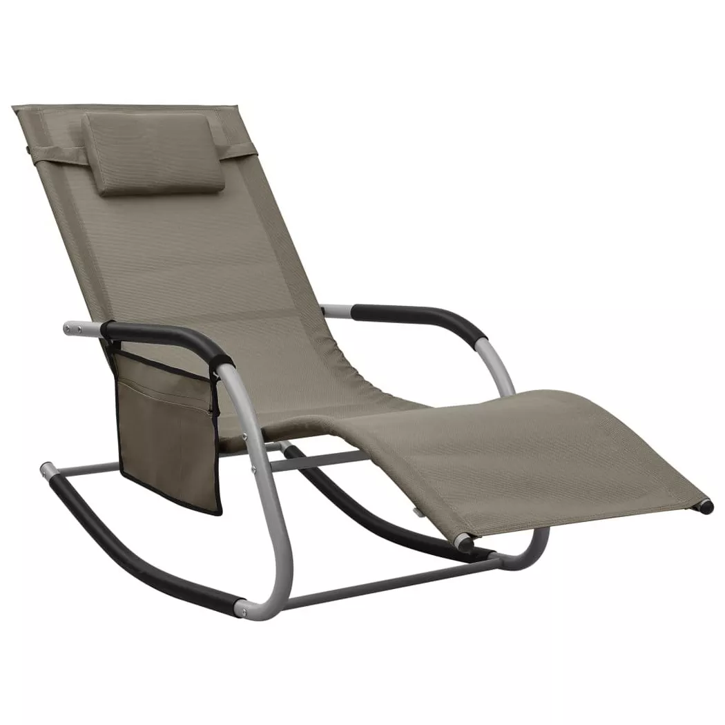 VidaXL - lettino da sole Tessuto, One Size, Beige