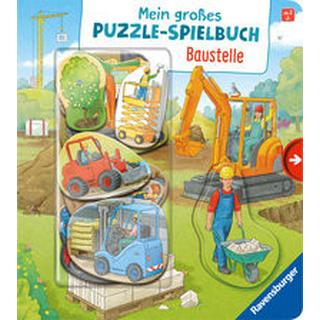 Mein großes Puzzle-Spielbuch: Baustelle Jakobs, Emilie; Richter, Stefan (Illustrationen) Gebundene Ausgabe 