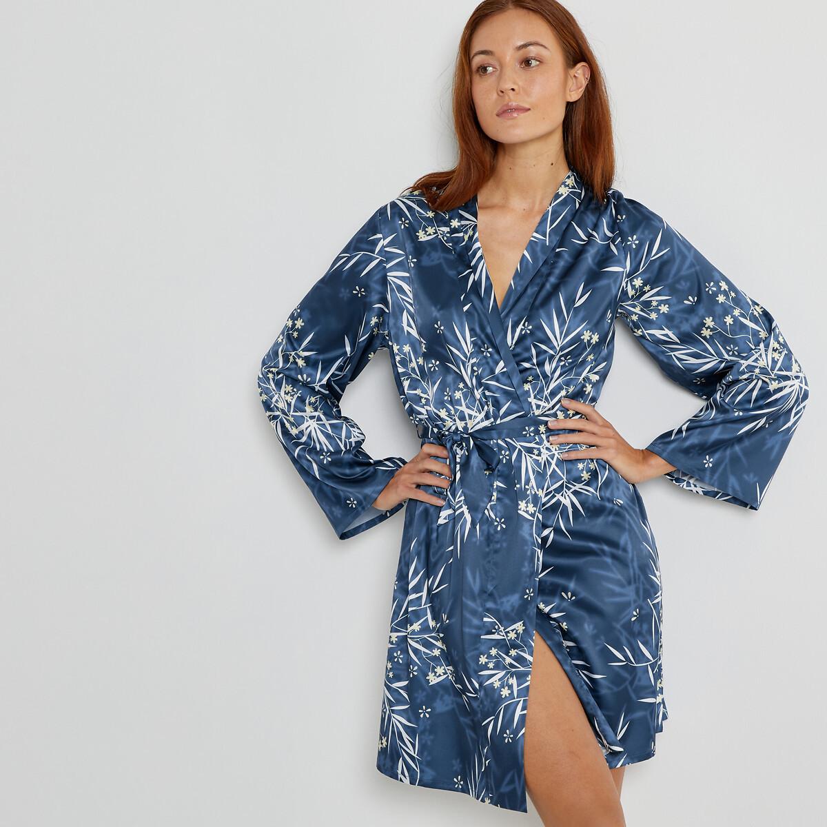 La Redoute Collections  Kimono en satin imprimé floral 