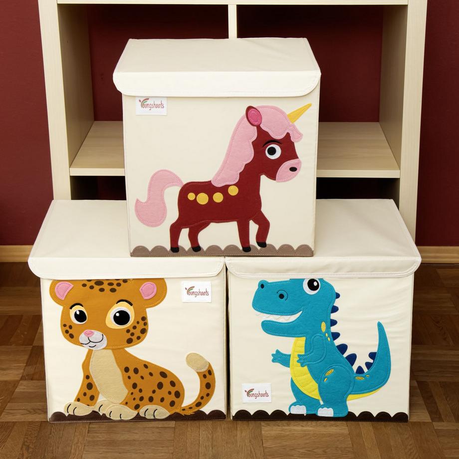 Intirilife Boîte de rangement avec couvercle pour enfants  