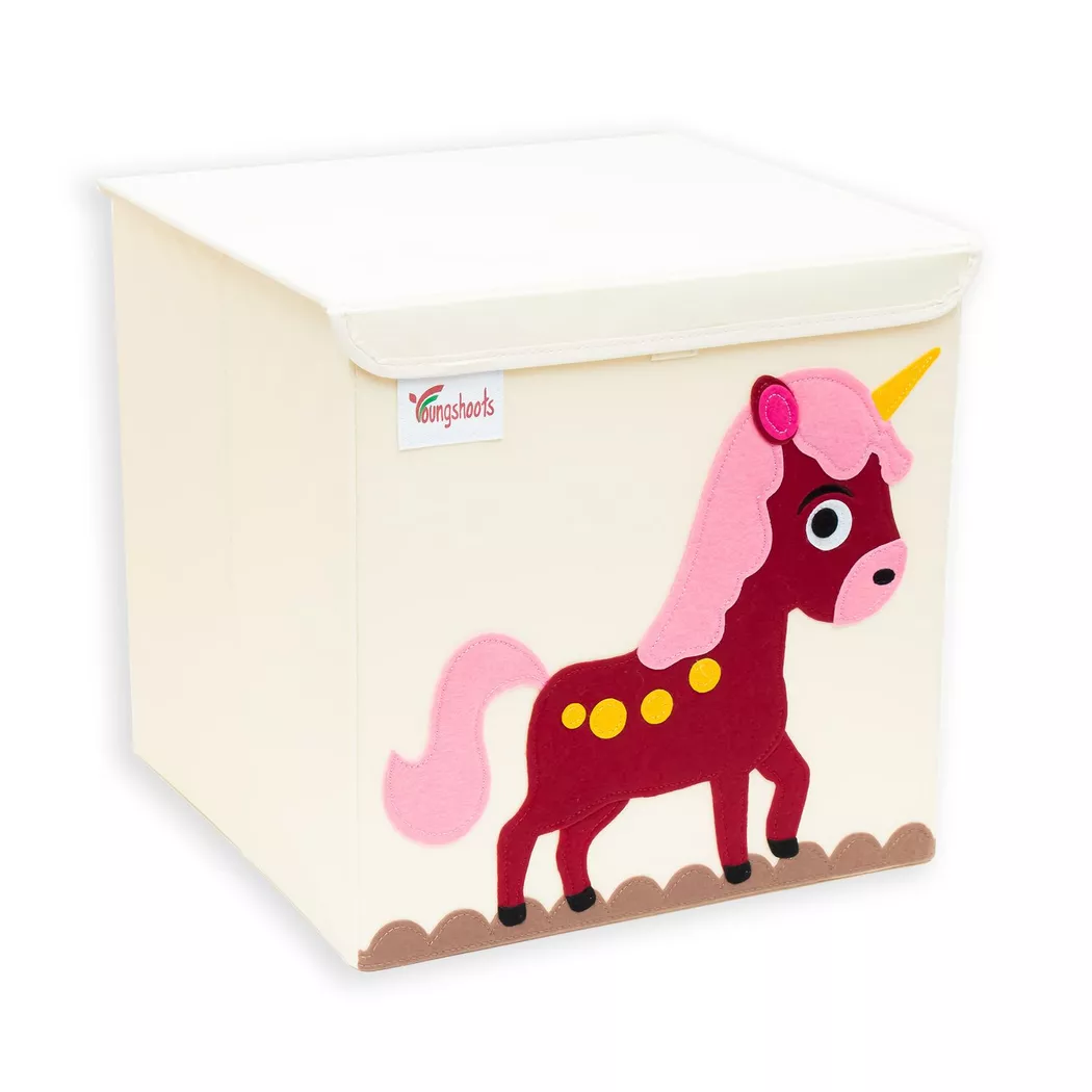 Intirilife - Contenitore Per Giocattoli Con Coperchio Per Bambini, 33 x 35 cm