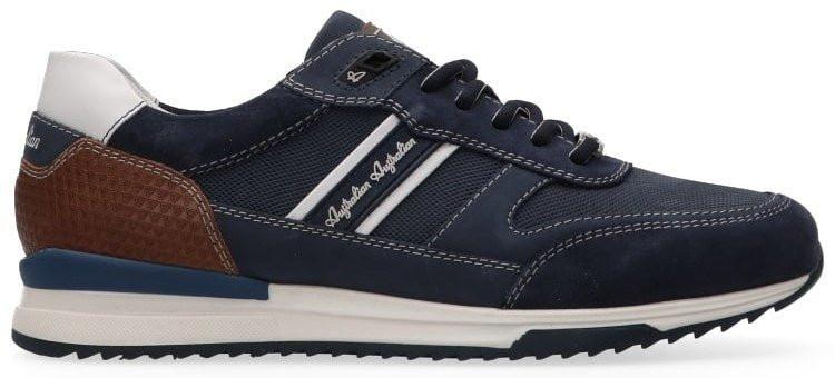 Image of Filmon - Leder Sneaker Herren Blau 43
