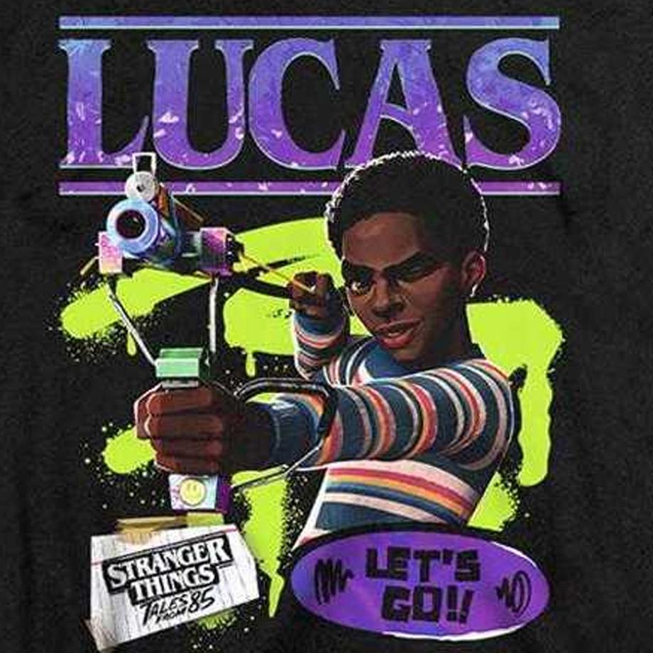Stranger Things T-Shirt Ajusté Lucas  