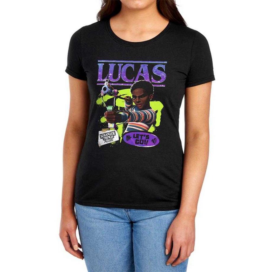Stranger Things T-Shirt Ajusté Lucas  