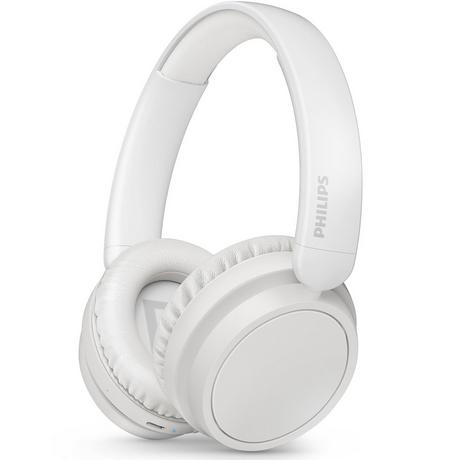 PHILIPS  TAH5209WT Kabelloser Over-Ear-Kopfhörer, überragender Komfort, guter Klang und bis zu 65 Stunden Spielzeit. Weiß. 