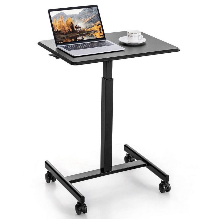 Northix Scrivania regolabile per laptop con ruote  