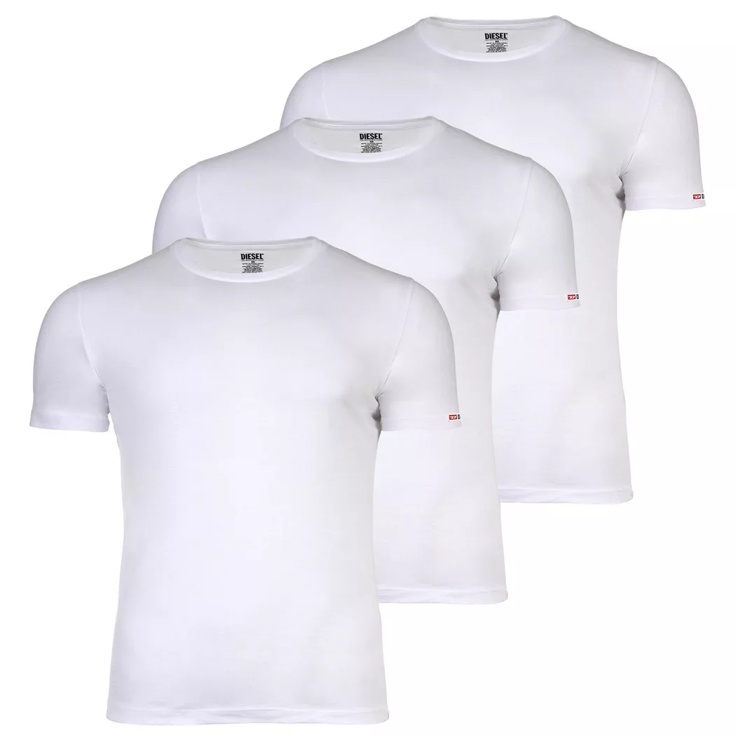 Diesel - T-Shirt  3er Pack Bequem sitzend-RANDAL-D-CORE-3PACK, für Herren, Weiss, Größe XXL