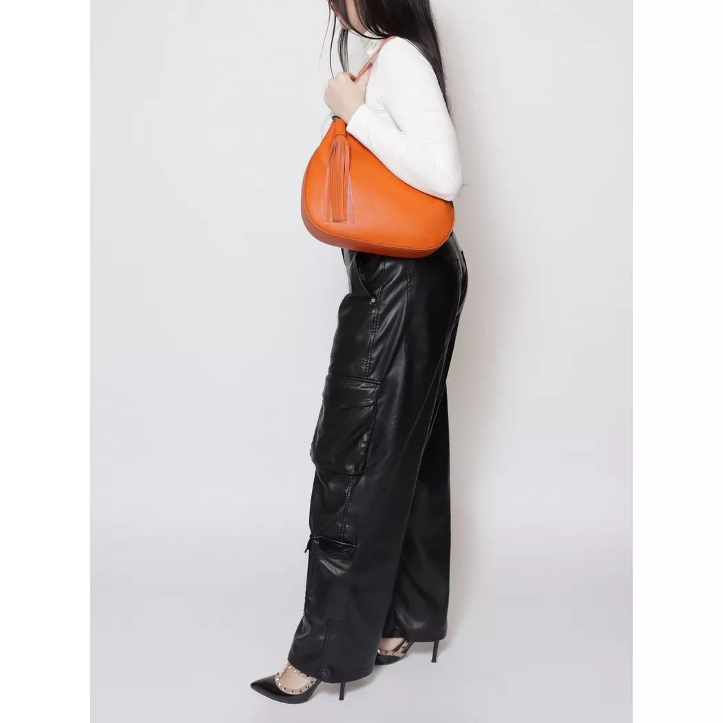 Roberta Rossi - Schultertasche, für Damen, Orange, Größe Onesize