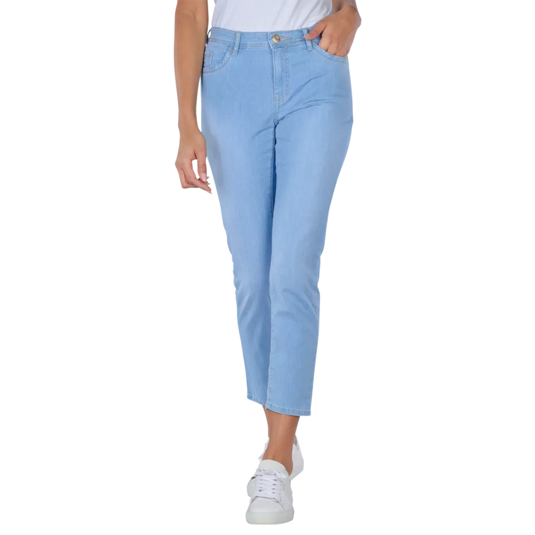 BRAX - Mary S Jeans Cropped Slim Straight Fit, für Damen, Hellblau, Größe W34/L32