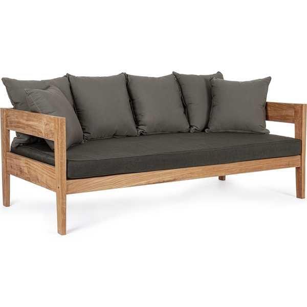 mutoni Gartensofa FSC 3-Sitzer natur  