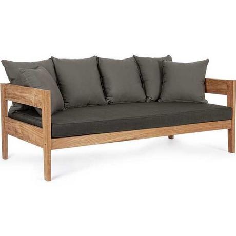 mutoni Gartensofa FSC 3-Sitzer natur  