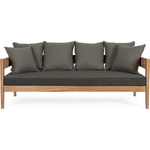 mutoni Gartensofa FSC 3-Sitzer natur  