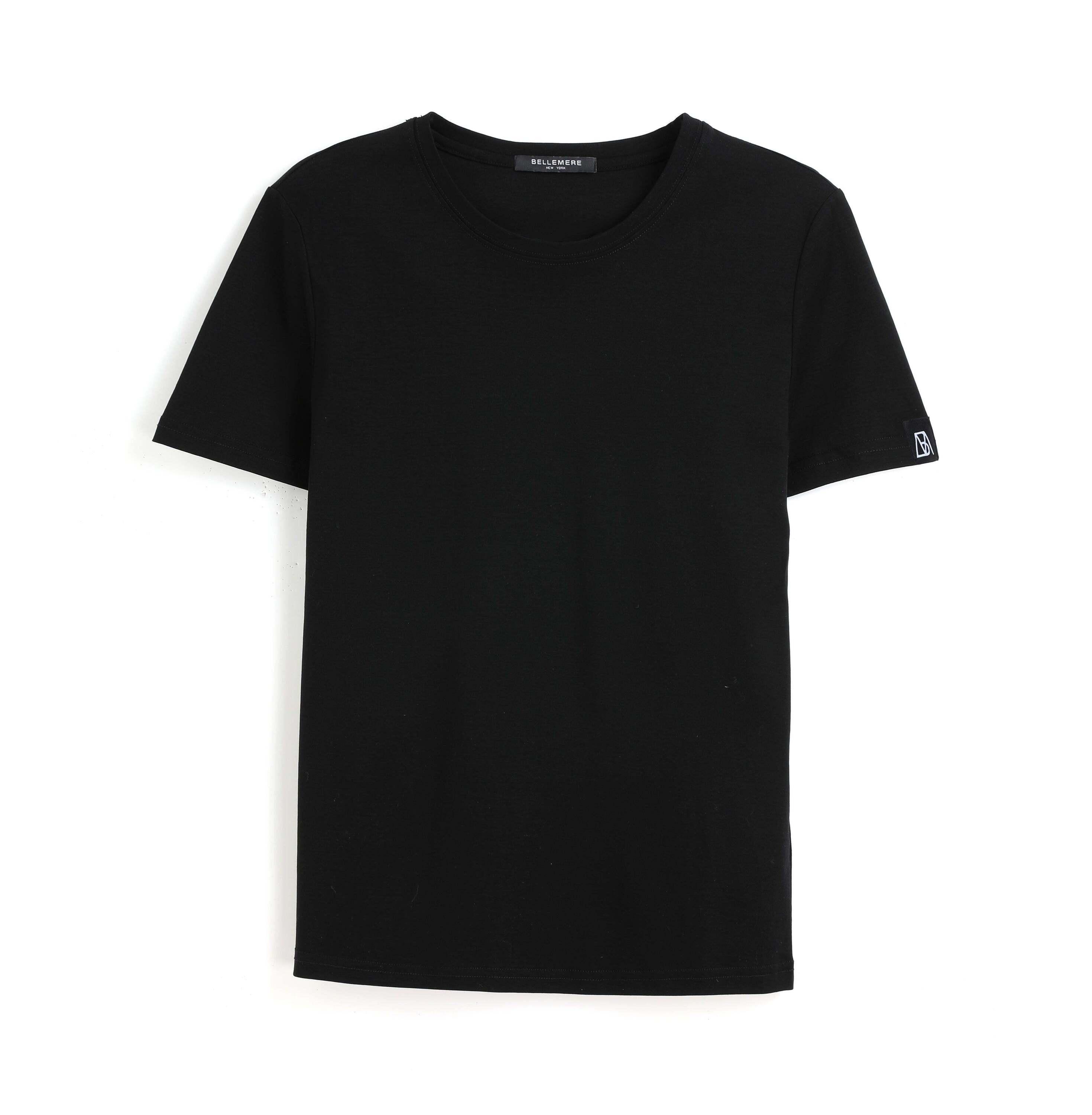 Bellemere New York  T-shirt in cotone Grand girocollo 160G 