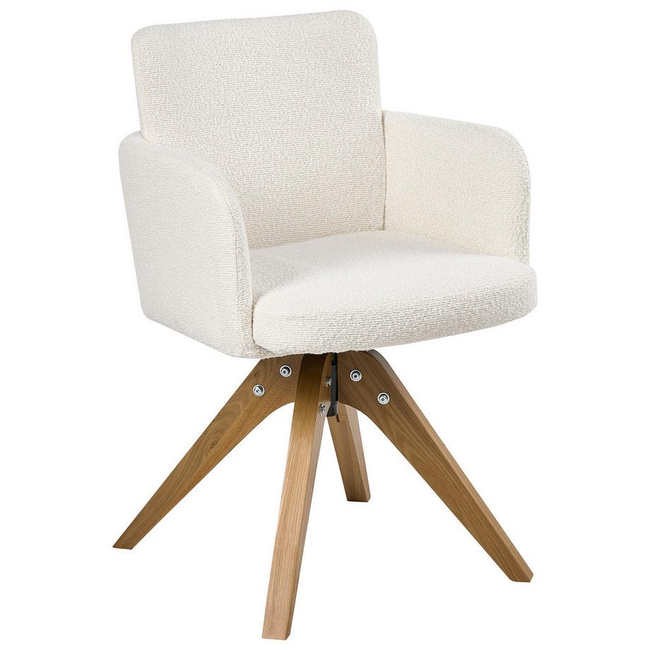 Beliani Lot de 2 chaises de salle à manger en Bouclé Minimaliste EVELYN  