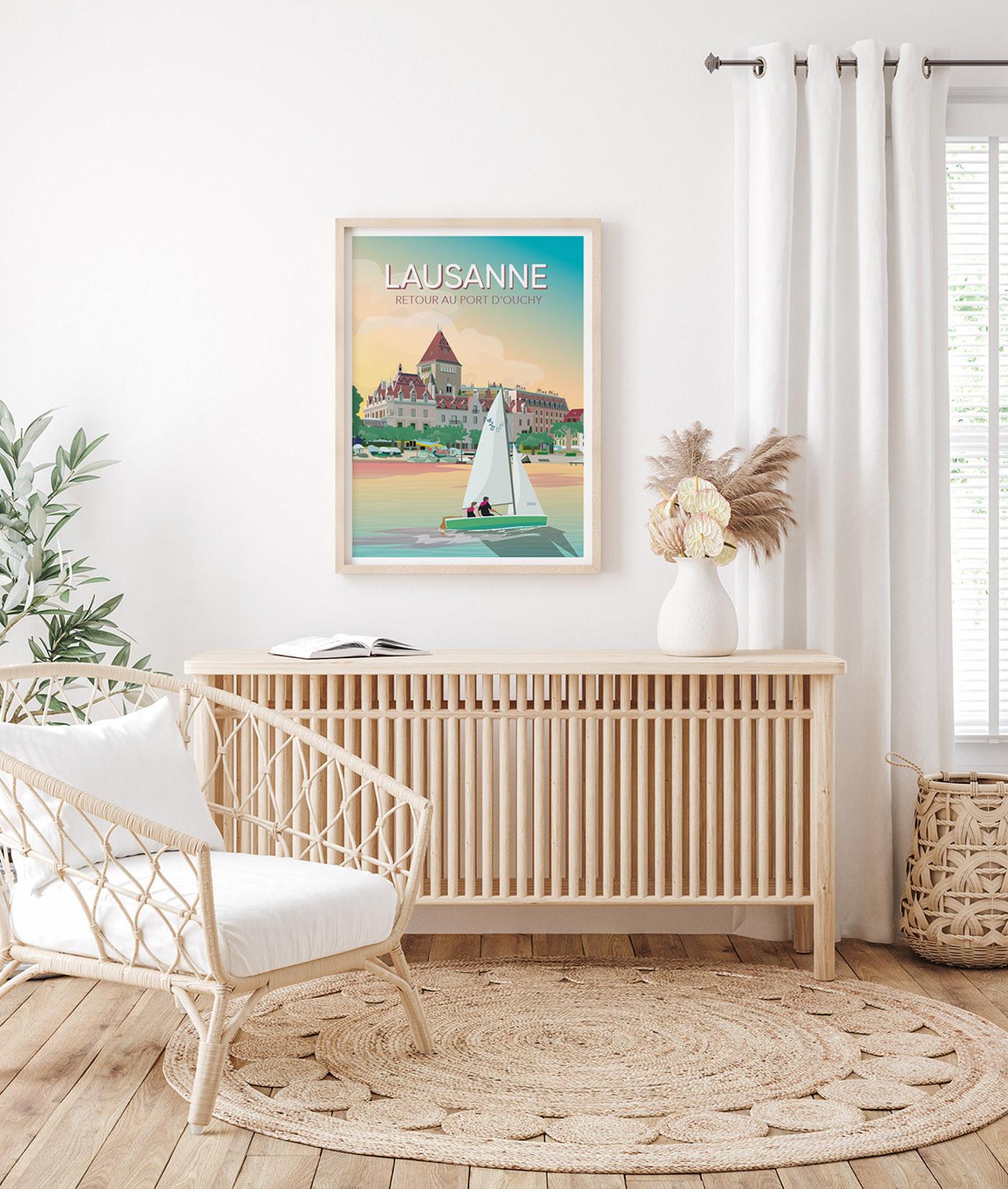 La-Jonx Lausanne, retour au port - Poster  