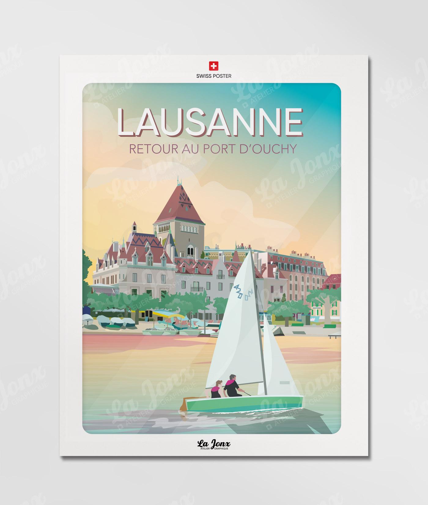 La-Jonx Lausanne, retour au port - Poster  