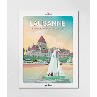 La-Jonx Lausanne, retour au port - Poster  