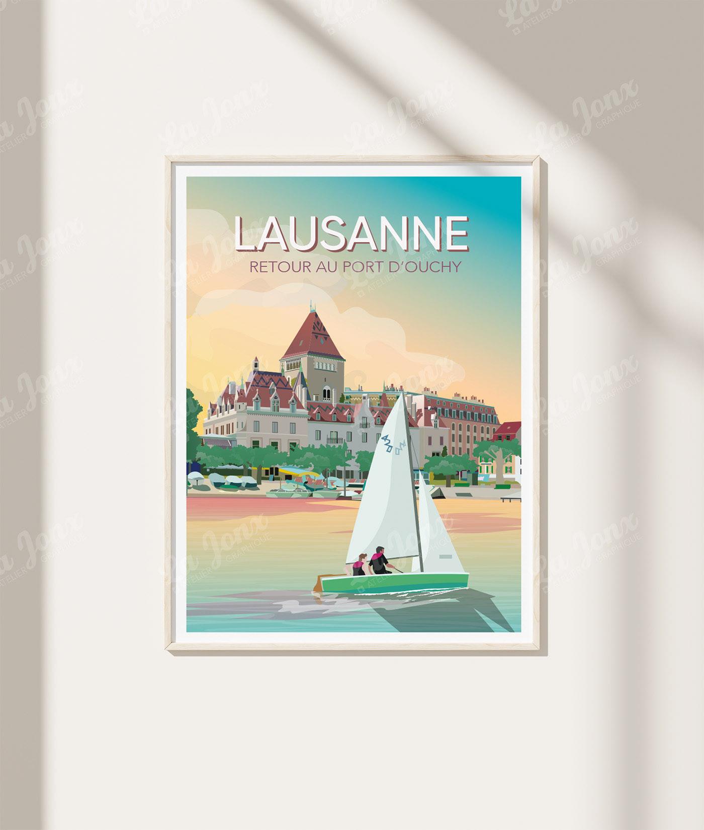 La-Jonx Lausanne, retour au port - Poster  