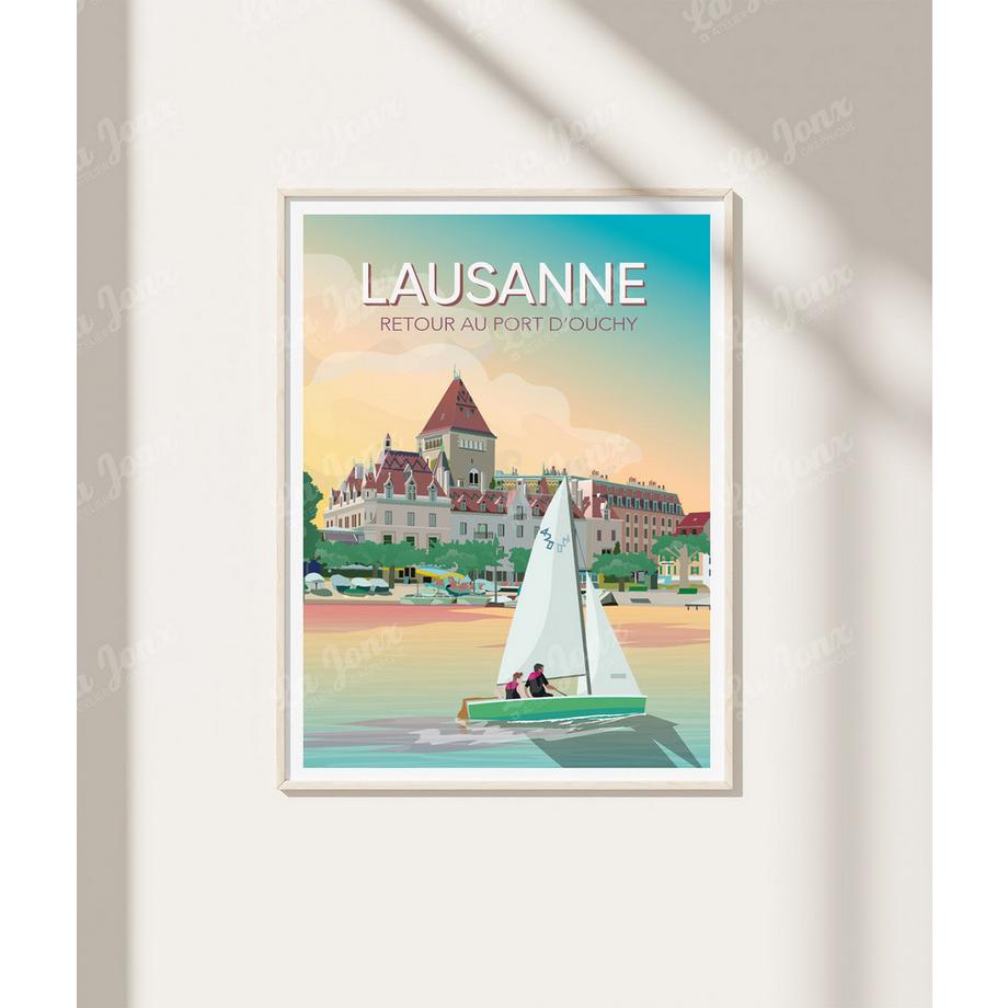 La-Jonx Lausanne, retour au port - Poster  